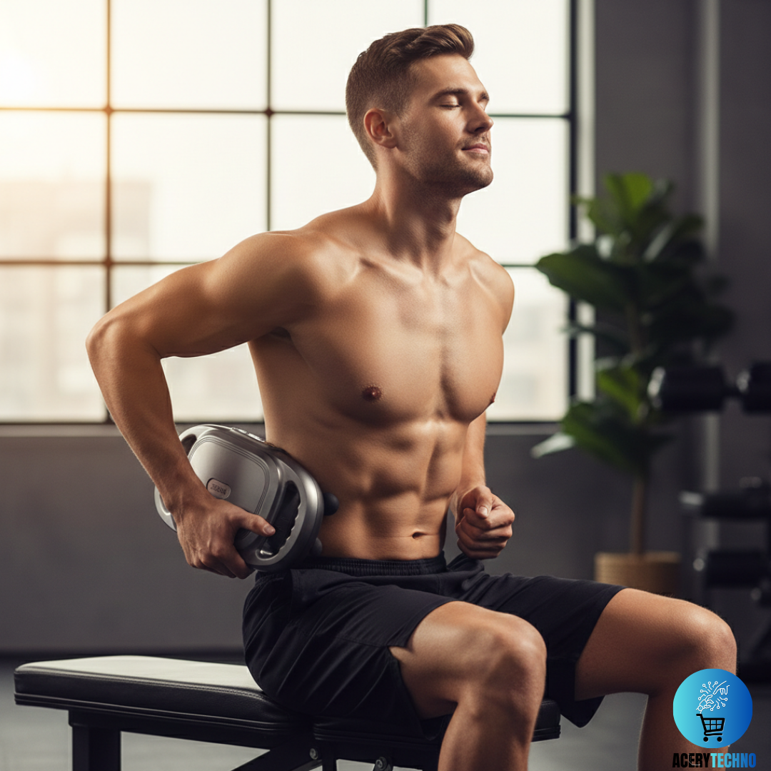 12-Head Fascia Gun High-Frequency Vibration Body Massage Gun Back and Waist Massager Neck Shoulder Massager Muscle