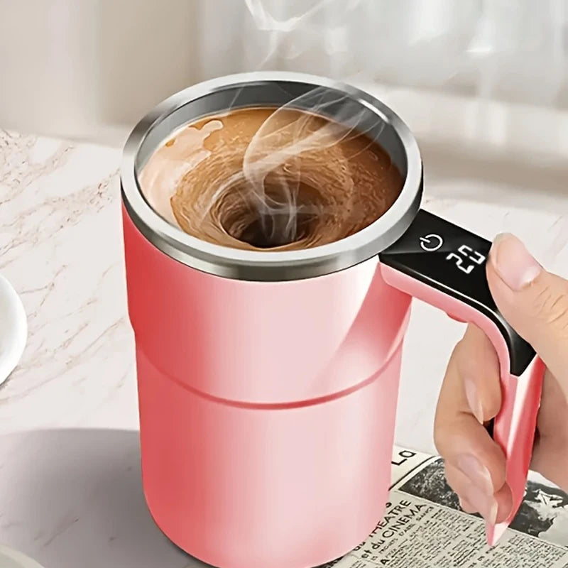 Temperature Display Automatic Stirring Cup (Rechargeable Magnetic Coffee Mug)