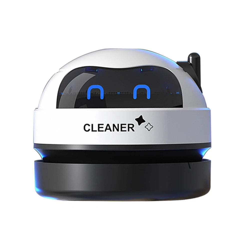 Mini Robotic Desk Vacuum: Cleaning with Personality!