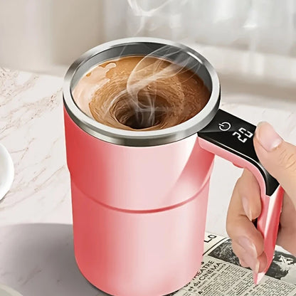 Temperature Display Automatic Stirring Cup (Rechargeable Magnetic Coffee Mug)